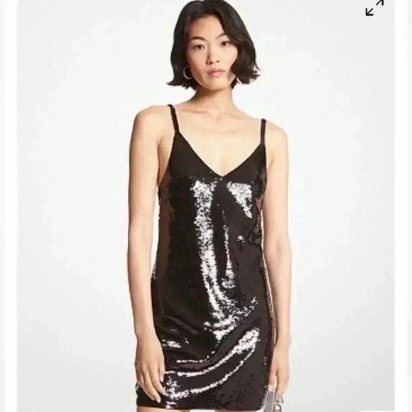 MICHAEL MICHAEL KORSSequined Mesh Tank Dress - Picture 1 of 6